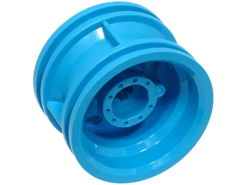 Dark Azure Wheel 30.4mm D. x 20mm with No Pin Holes and Reinforced Rim