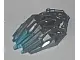 Flat Silver Bionicle Crystal Armor with Marbled Trans-Light Blue Pattern
