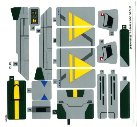 Sticker Sheet for Set 75150 - International Version - (26810/6152677)