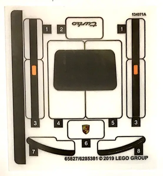 Sticker Sheet for Set 75895 - (65827/6285381)