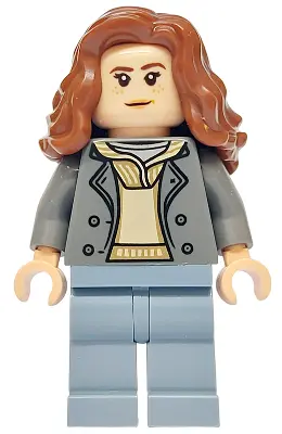 Hermione Granger - Dark Bluish Gray Jacket over Tan Hoodie, Sand Blue Legs