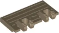 Dark Tan Hinge Train Gate 2 x 4 Locking Dual 2 Fingers without Rear Reinforcements