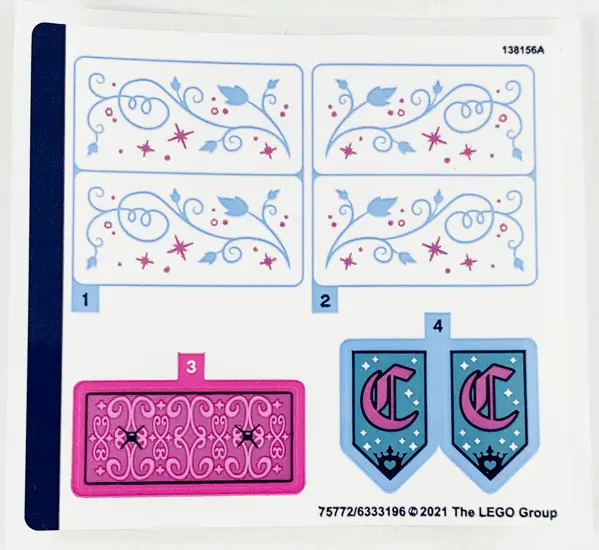 Sticker Sheet for Set 43192 - (75772/6333196)