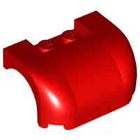 Red Vehicle, Mudguard 3 x 4 x 1 2/3 Curved