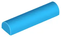 Dark Azure Slope, Curved 1 x 4 x 2/3 Double