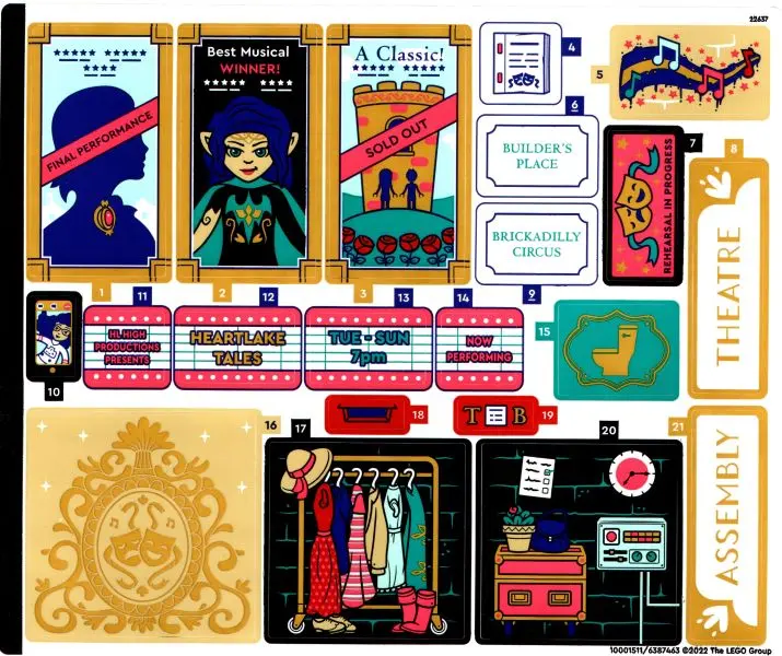 Sticker Sheet for Set 41714, Sheet 1 - (10001511/6387463)