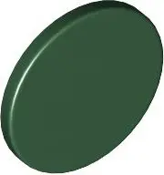 Green Road Sign 2 x 2 Round with Clip
