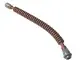 Reddish Brown Hose, Flexible 12L with Tabbed Dark Bluish Gray Ends