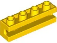 Yellow Brick, Modified 1 x 4 with Channel