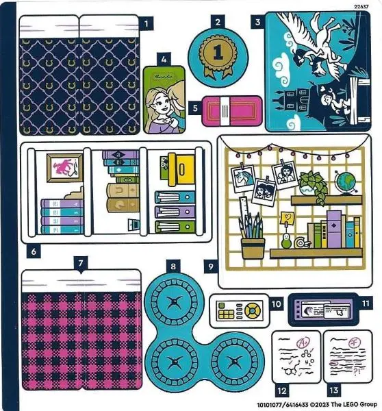 Sticker Sheet for Set 41740 - (10101077/6416433)