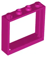Magenta Window 1 x 4 x 3 - No Shutter Tabs