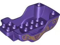 Dark Purple Duplo Horse Carriage Base with Disney Princess Sofia Pattern