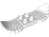 White Duplo Horse Wings with Feathers