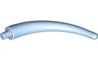 Bright Light Blue Dinosaur Tail End Section / Horn