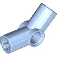 Bright Light Blue Technic, Axle and Pin Connector Angled #4 - 135 degrees