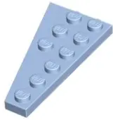 Bright Light Blue Wedge, Plate 6 x 3 Right