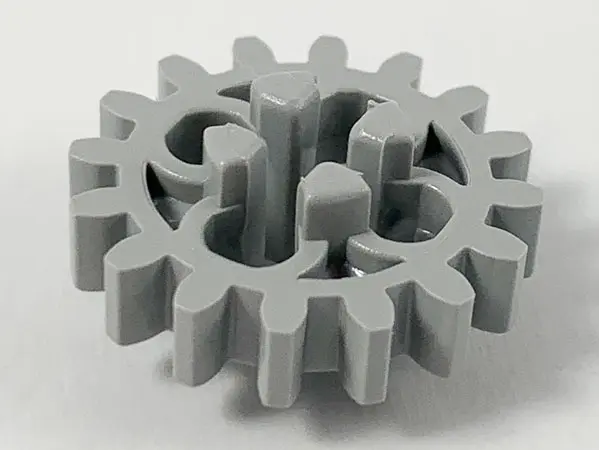 Light Bluish Gray Technic, Gear 16 Tooth - Axle Hole with Open Sides