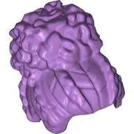 Medium Lavender Minifigure, Hair Female Coiled with Large High Bun