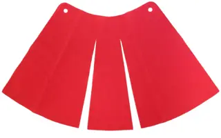 Red Cloth Cape with 2 Holes and 2 Slits, Large Buildable Figures