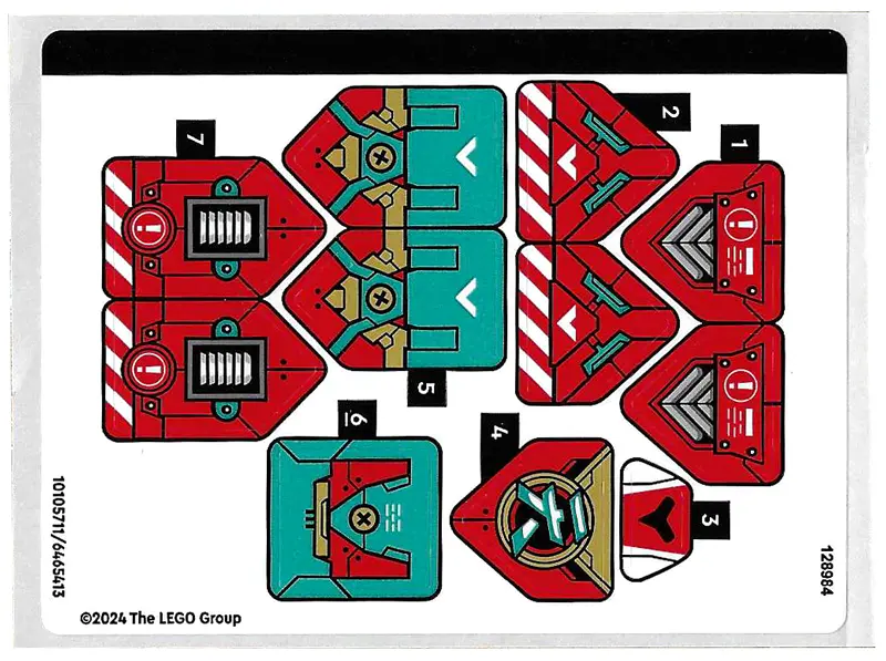 Sticker Sheet for Set 80051 - (10105711/6465413)