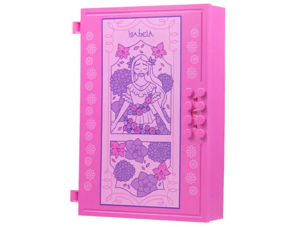 Dark Pink Container, Book Cover Half, 16 x 12 x 2 2/3 with Lock Compartment (Storybook Adventures) w