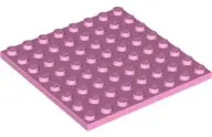 Bright Pink Plate 8 x 8