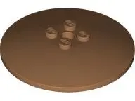 Medium Nougat Dish 6 x 6 Inverted (Radar) - Solid Studs