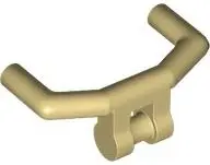 Tan Minifigure, Utensil Handlebars with Angular Handles