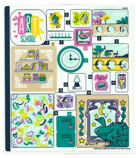 Sticker Sheet for Set 41711 - (10001507/6387459)