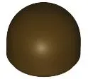 Brown Brick, Round 1 x 1 x 2/3 Dome Top