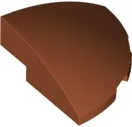 Orange Slope, Curved 3 x 3 Corner Round