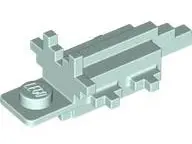 Light Aqua Axolotl Body Pixelated