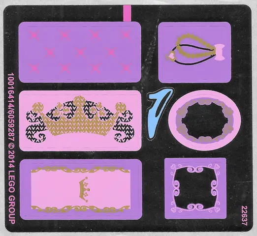 Sticker Sheet for Set 41055, Sheet 1, Mirrored - (10016414/6059287)