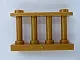 Pearl Gold Fence 1 x 4 x 2 Spindled with 2 Studs