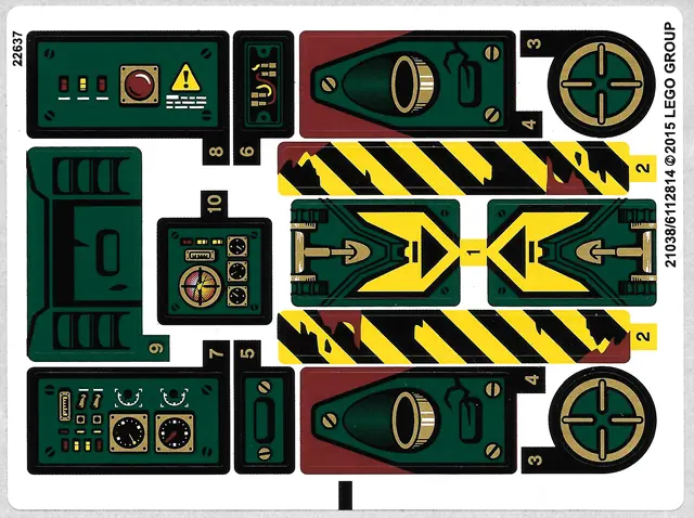 Sticker Sheet for Set 70735 - International Version - (21038/6112814)