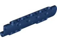 Dark Blue Technic, Panel Curved 11 x 3 with 10 Pin Holes through Panel Surface