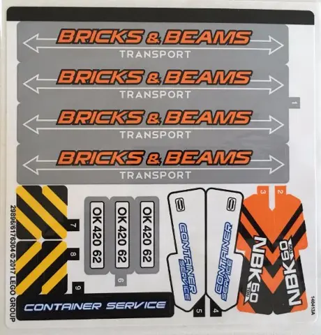 Sticker Sheet for Set 42062 - (29896/6176304)