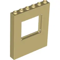 Tan Panel 1 x 6 x 6 with Window