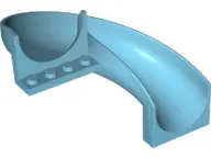 Medium Azure Slide Playground 7 x 12 x 8 1/3 Curved 180 degrees