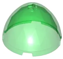Trans-Green Container, Faceted, 4 x 4 x 1 2/3, Dragon Egg Top