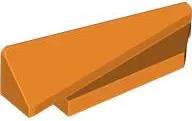 Orange Wedge 5 x 1 x 1 1/3 with 4 x 1 Base Right