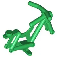 Green Bicycle Frame with Handlebars
