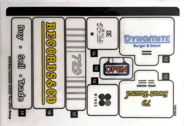 Sticker Sheet for Set 21339, Sheet 2 - (10101865/6422256)