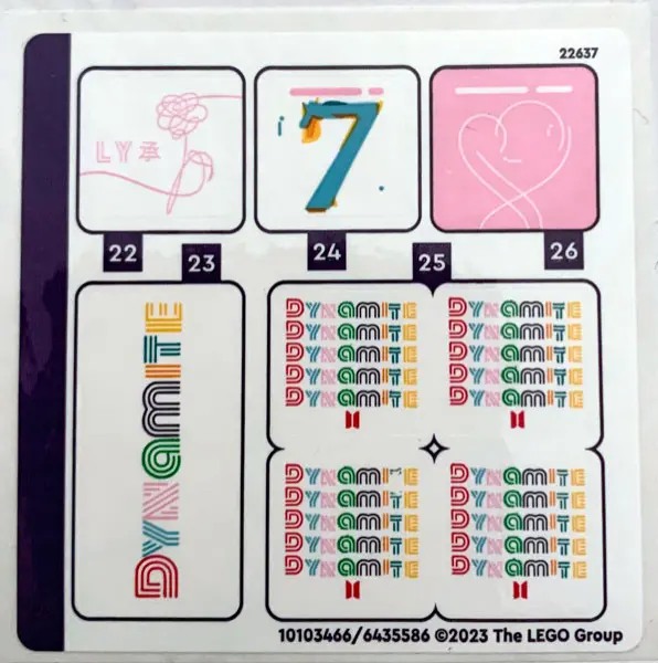 Sticker Sheet for Set 21339, Sheet 4 - (10103466/6435586)
