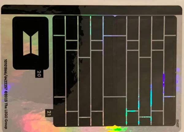 Sticker Sheet for Set 21339, Sheet 3, Iridescent Mirrored - (10101866/6422257)