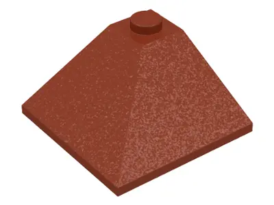 Reddish Brown Slope 33 3 x 3 Double Convex Corner
