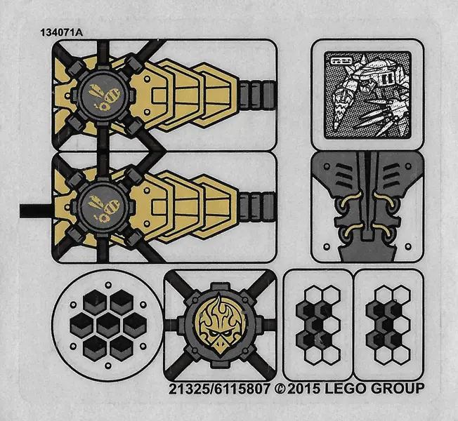 Sticker Sheet for Set 70225 - North American Version - (21325/6115807)