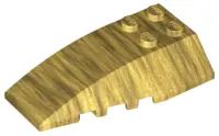 Pearl Gold Wedge 6 x 4 Triple Curved