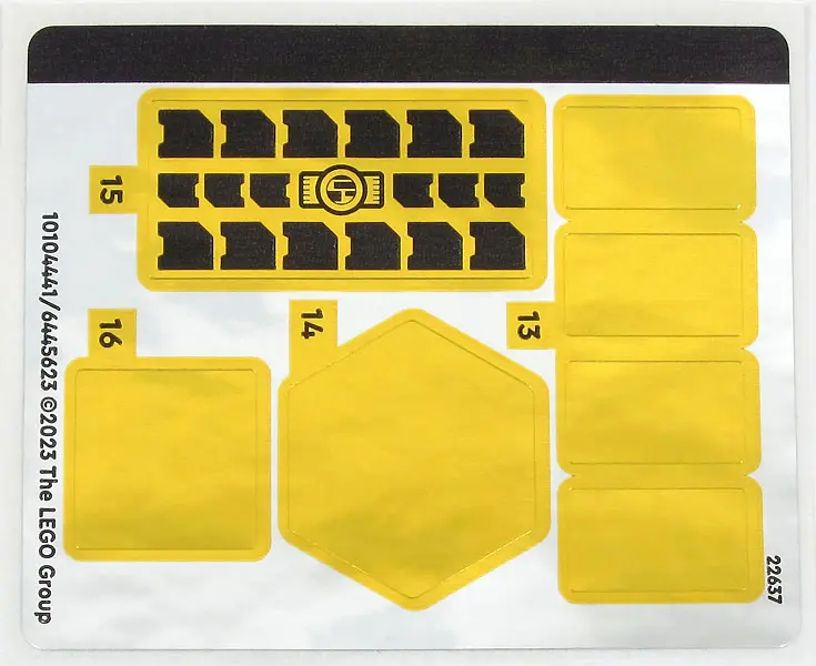 Sticker Sheet for Set 42158, Sheet 2, Mirrored - (10104441/6445623)