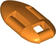 Orange Minifigure, Utensil Lifeguard Float - Hollow Back